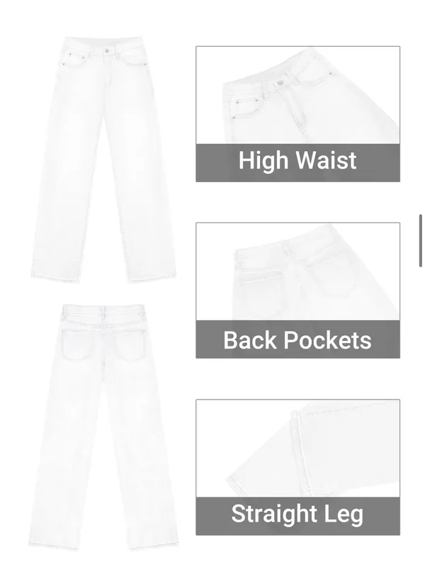White jeans Size 6 - Image 3