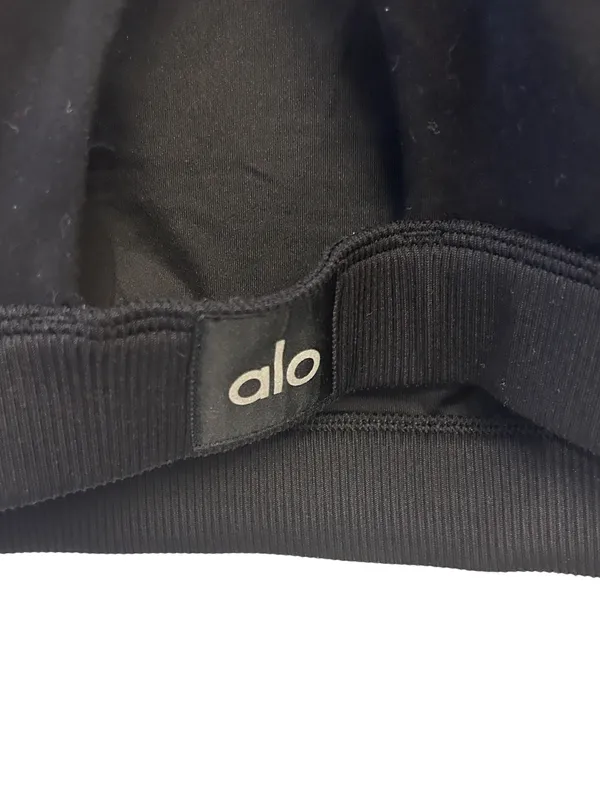 Alo ALOSOFT ICONIC 90'S BRA BLACK Size M NWT - Image 7