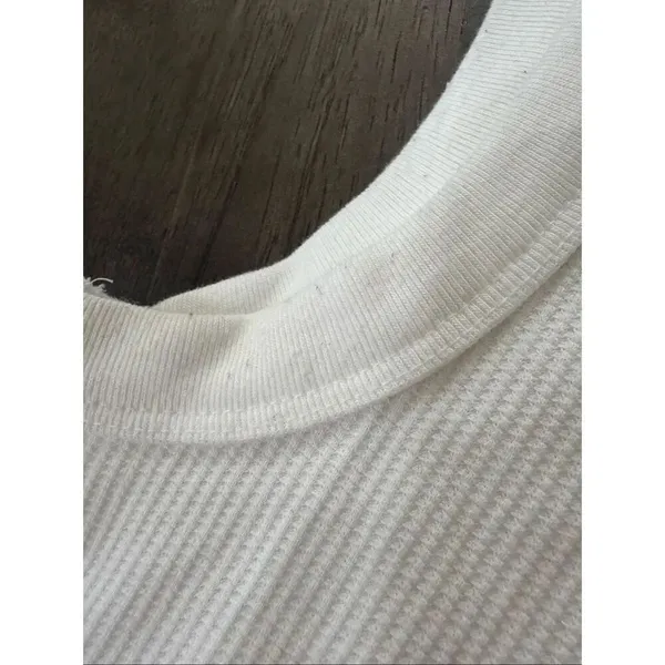 Aeropostale Bow High-Neck Cropped Graphic Waffle Tank - Image 5