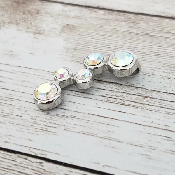 Geometric Iridescent Gem Pendant (No Chain Included) - Image 3