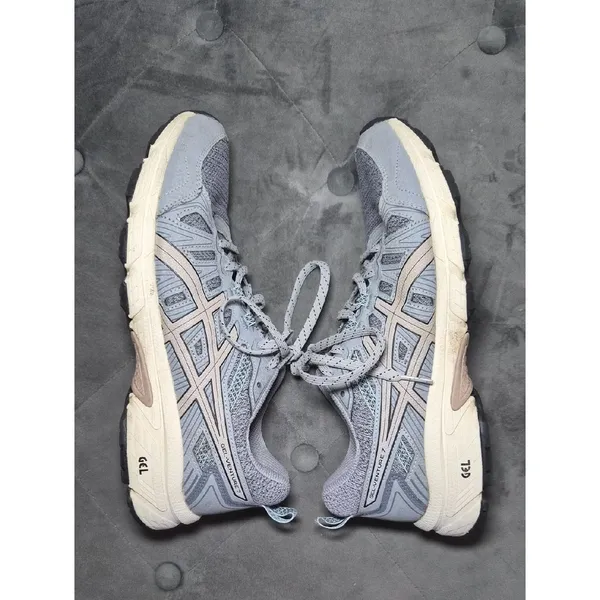 Womens ASICS GEL-Venture 7 Trail Running Shoes - Grey / Cream 9.5 - Image 6
