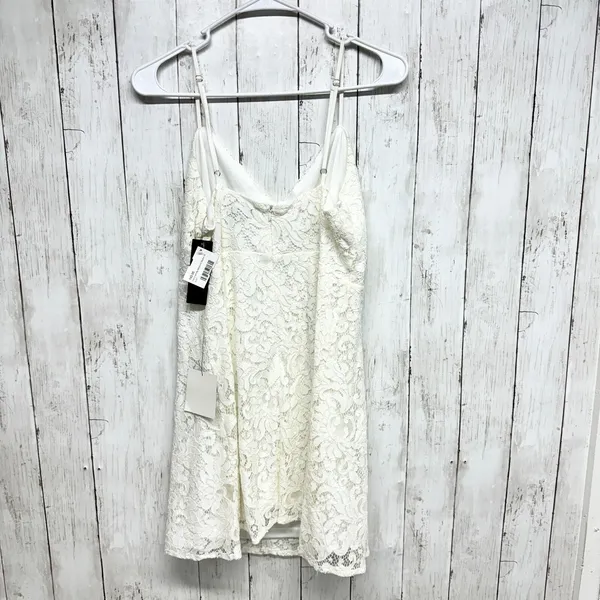 LULUS Dress Women Size M Easy Love White‎ Lace Skater Adjustable Strap NEW - Image 5