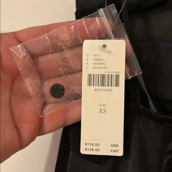 By Anthropologie Black Mesh Slip Dress, NWT - Image 7