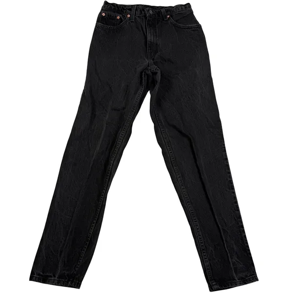 Levis Relaxed‎ Fit Jeans 9M Black Tapered High Rise Made In USA Vintage - Image 2