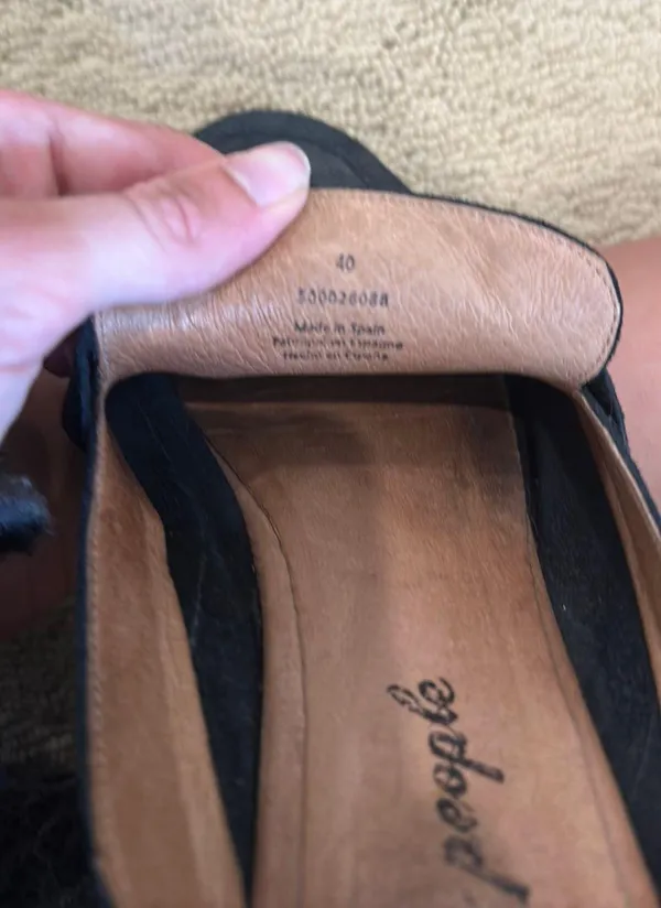 Free People Black Mule Shoes - Image 4