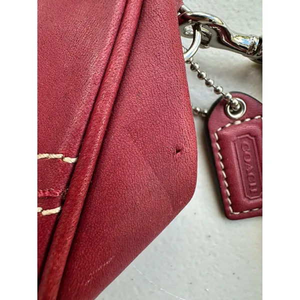 Vintage Y2K RARE Coach Soho Leather Framed Kisslock Clutch Wristlet Bag Pouch - Image 8