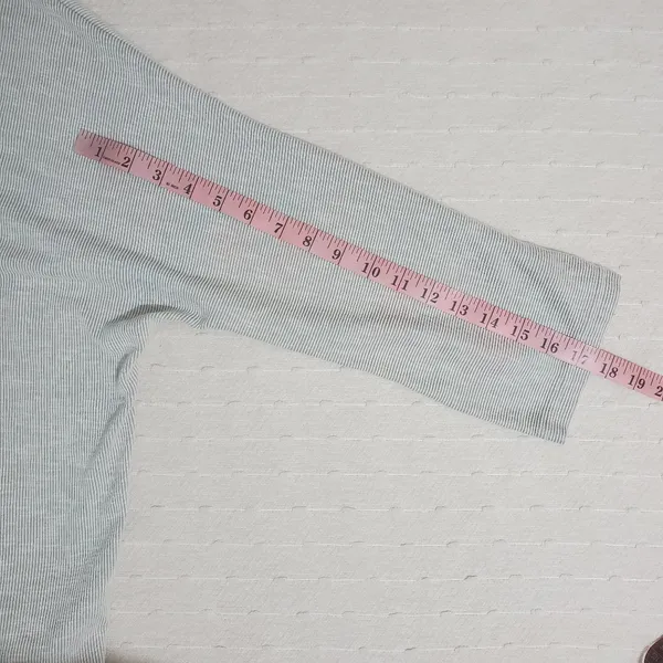 DONNI Anthropologie Sandwash‎ Cardigan OSFM Ribbed Sweater Coat Gray One Size - Image 8