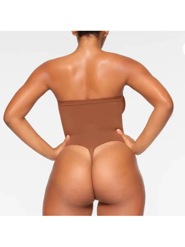 SKIMS SEAMLESS SCULPT STRAPLESS BODYSUIT IN BRONZE size S NWOT - Image 8