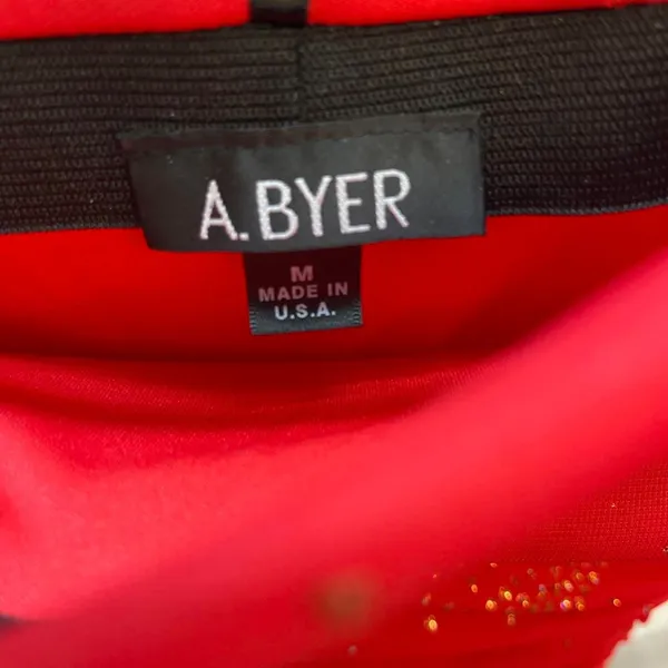 A. Byer Red Strapless Glitter Y2K Evening Dress - Image 6