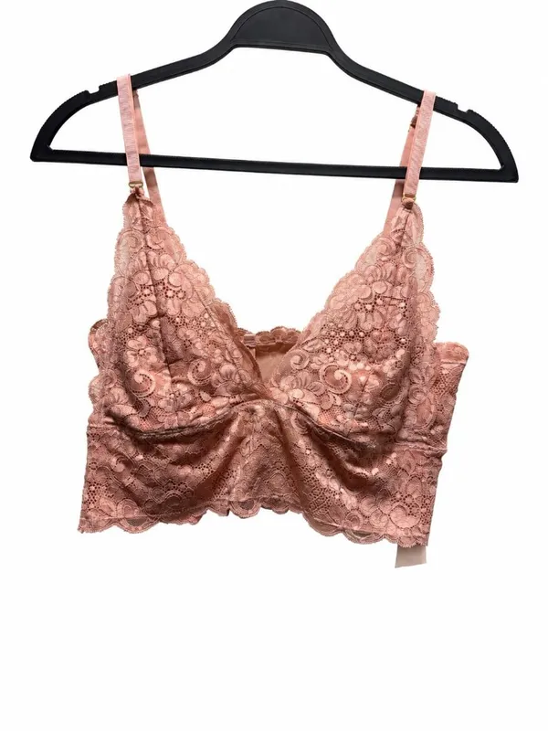 Anthropologie We Are HAH Lace Bralette In Pink Rose Size L - Image 2
