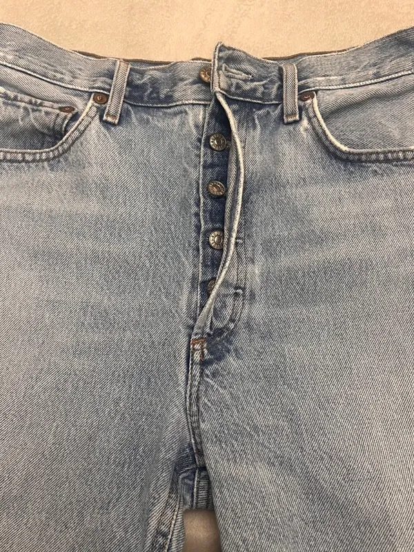 AGOLDE Los Angeles Premium Jeans – Size 30, Straight Leg with Raw Hem - Image 9