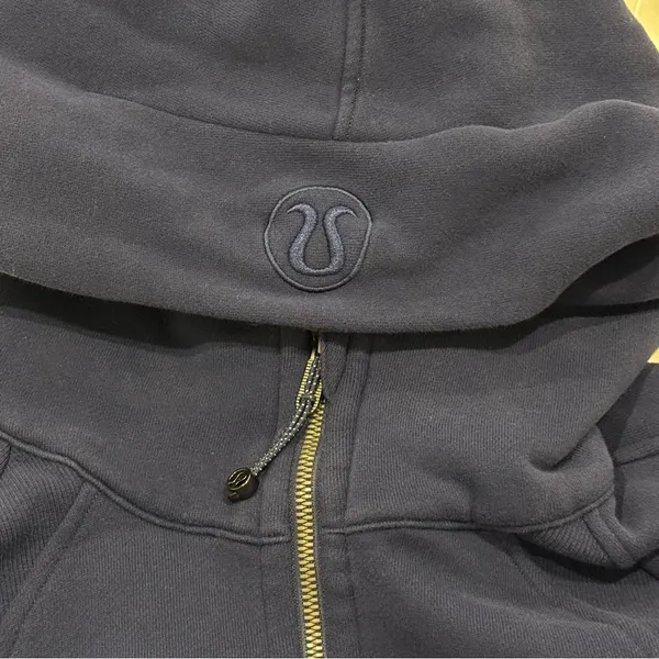 Lululemon Scuba Oversized Half-Zip Hoodie XS Small Night Sea Blue Lounge Cozy - Image 10