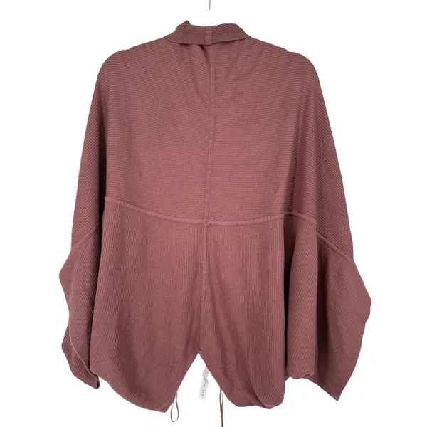 Lululemon Women's Cashlu Knit Textured Wrap Rose Pink Cardigan Sweater Size M/L - Image 14
