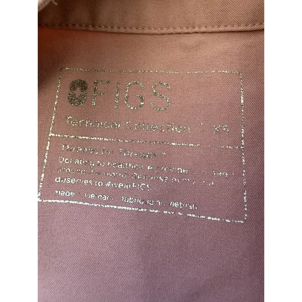 FIGS TECHNICAL COLLECTION RAFAELA Scrub Top Mineral Mauve Nurse Oversized ‎ Pink - Image 6
