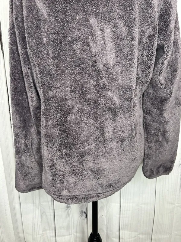 The North Face Jacket Women Sz M Purple Fleece Full Zip Osito Fuzzy Pile Logo - Image 10