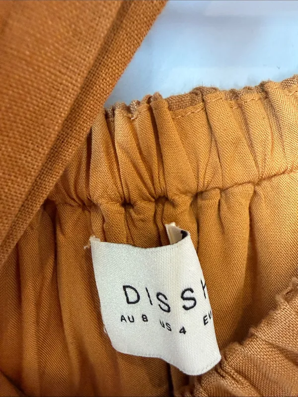 DISSH Doe Linen Maxi Dress Tan Size 4 - Image 5