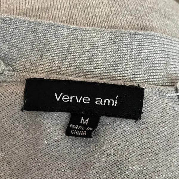 Verve Ami Women's Gray Open-Front Cardigan Size M - Image 6