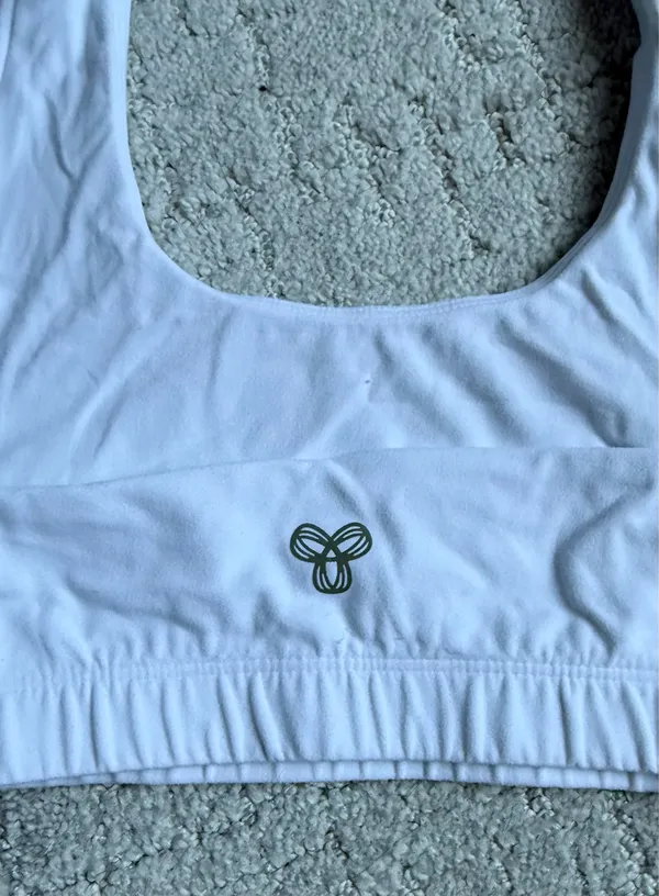 Aritzia White Halter Sports Bra - Image 2