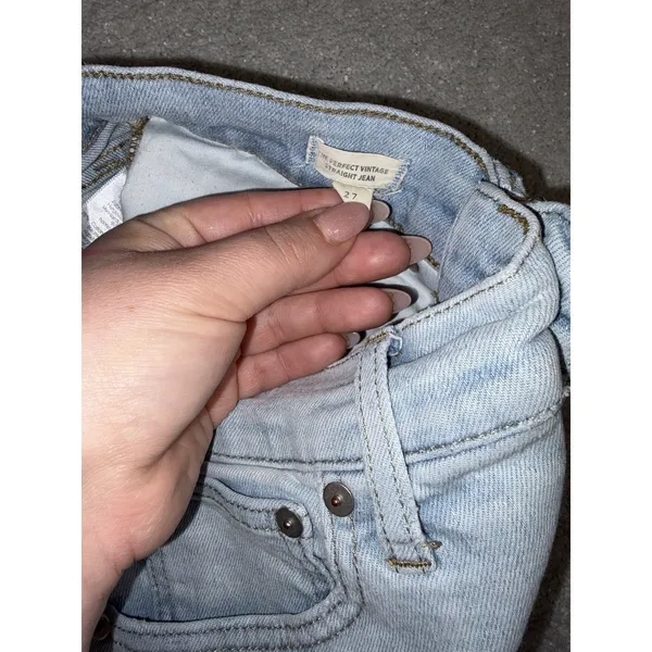 madewell the perfect vintage straight jean 27‎ light wash - Image 5
