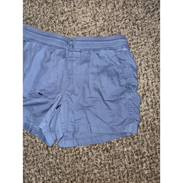 Orvis Women's Blue Shorts Drawstring with Pockets Cotton Lyocell Size‎ Large - Image 3