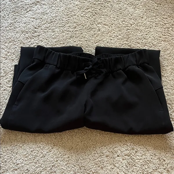 Women’s Lululemon Black Woven 7/8 Pants - Image 2
