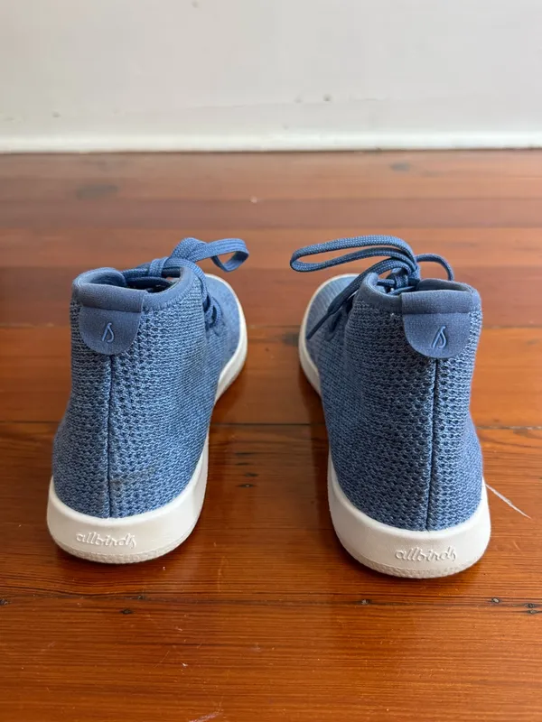 EUC Allbirds Tree Toppers High Top Blue Lightweight Sneakers Sz 7 💛🍄 - Image 5