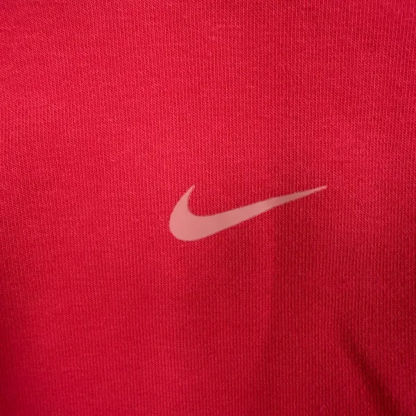 Nike Medium Sweatshirt Dri-FIT Cropped Mesh Panel FB5246-648 Pink Red Activewear - Image 4
