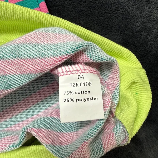 Kissfix multicoloured striped sweatshirt Size M #kawaii #pastel - Image 4