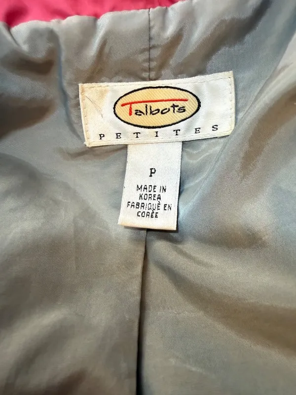 Talbots Quilted Barn Utility Chore Jacket Preppy Coastal Soft Girl Textured SP - Image 2