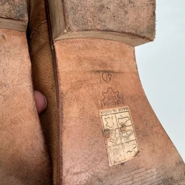 Free People Landslide Tan Bootie Ankle Boot Braided Leather Cutout Size 40‎ Tan - Image 9