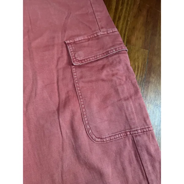 Urban Outfitters Pilcro High Rise Wide Leg Cargo Pants Terracotta size 27 - Image 8