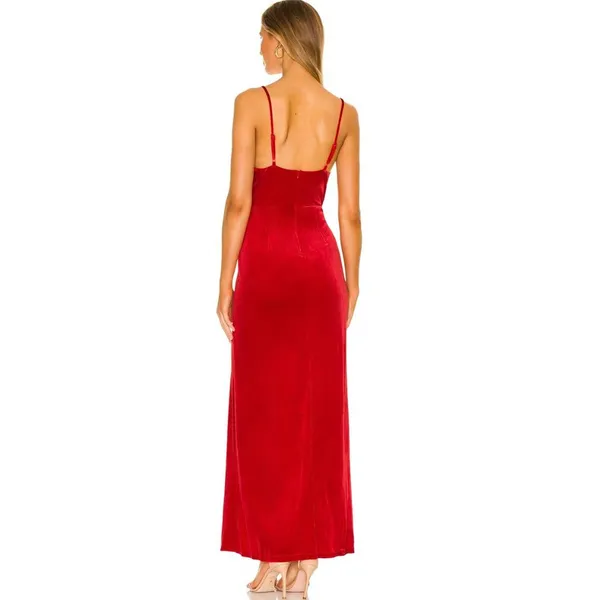 superdown Aurora Deep V Maxi Dress - Image 3