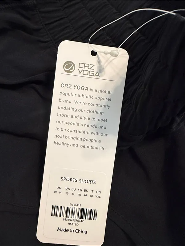 CRZ YOGA Black Women's Athletic Shorts with Elastic Waist size XL brand new - Image 5