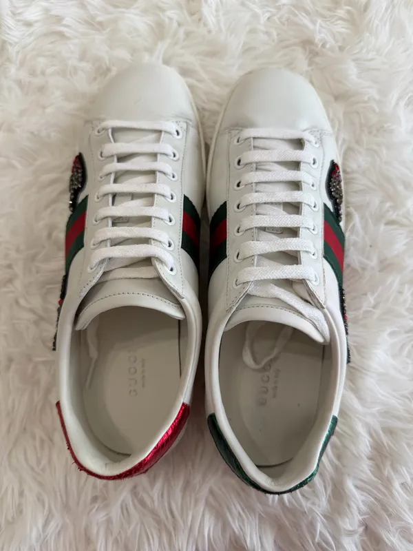 Gucci Ace Embroidered Arrow Sneakers - Image 6