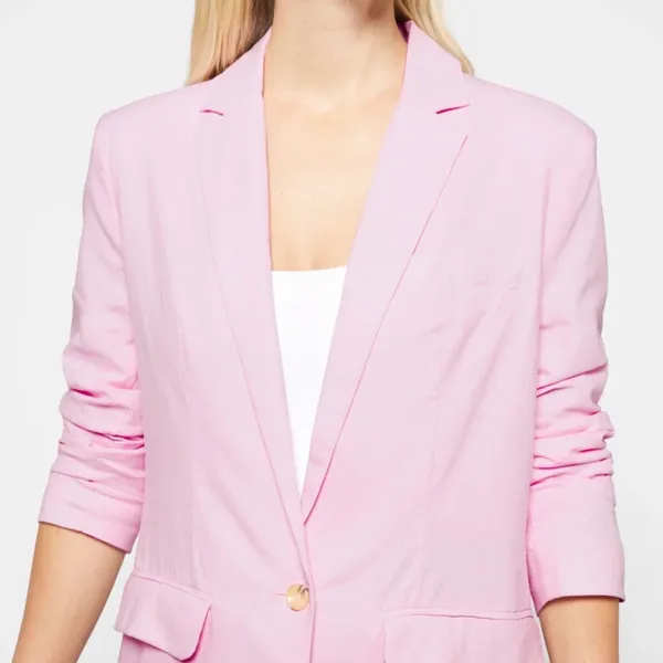 New BB DAKOTA X‎ STEVE MADDEN Linen On The Edge Blazer - Image 2