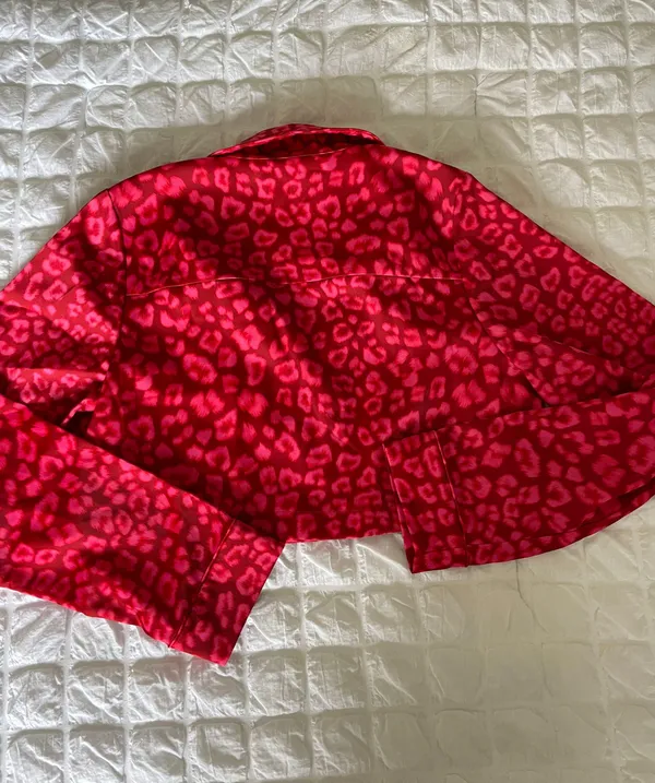Good American Red Satin Pjs In Leopard - Image 15