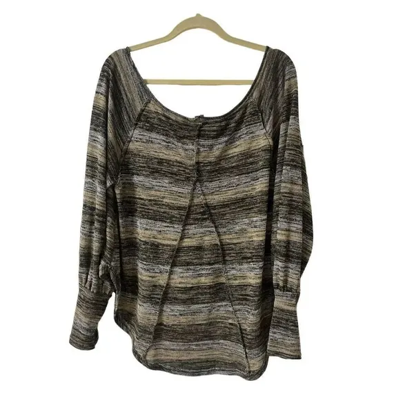 Free People sweater multi color scoop neck XS - Image 2