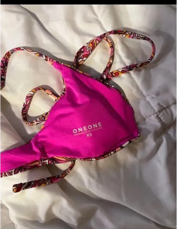 ONEONE Paisley Swimwear Pink Print Bikini Set - Image 4