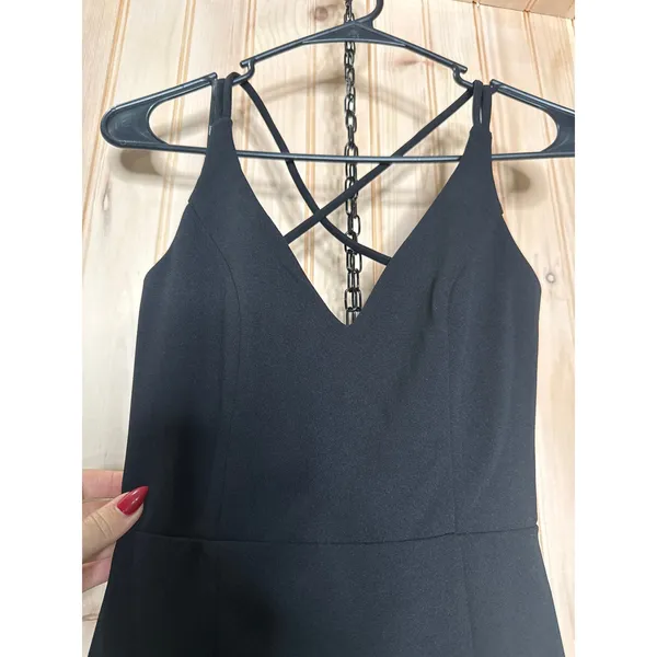 NWT Lulus All This Allure Black Strappy Backless Midi Dress Party Open Back XS - Image 5