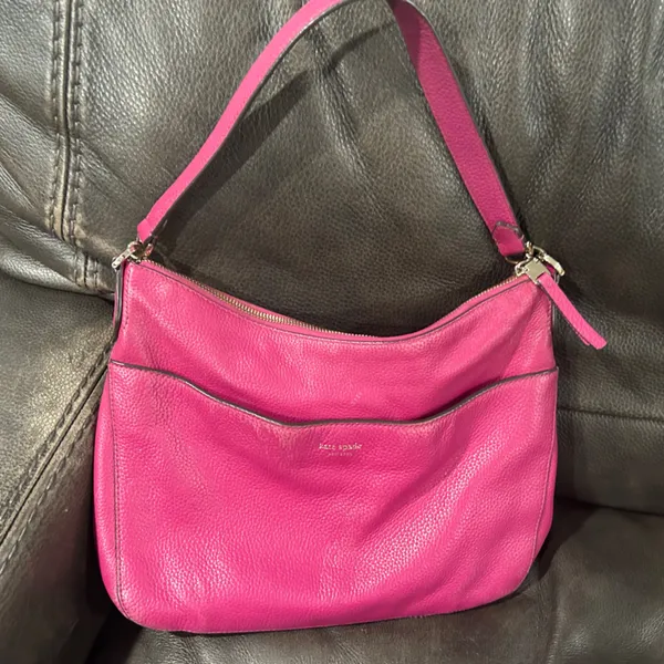 Kate Spade Fuchsia Leather Shoulder Bag - Image 8