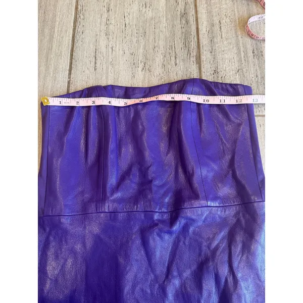 REVOLVE Generation Love Vegan Leather Yazin Mini Dress Purple size XS - Image 5