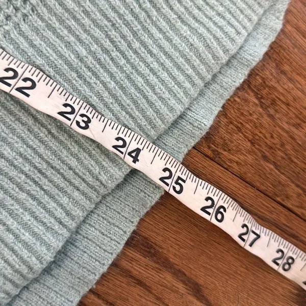Aerie mint waffle collared hooded sweater size small - Image 6