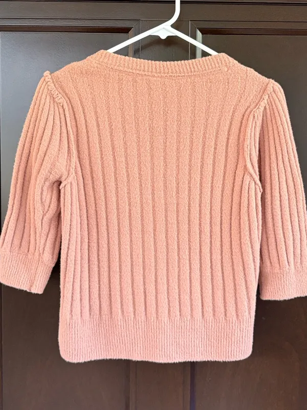 EUC Free People Sloane Ribbed Elbow Sleeve Cardigan Size Small - Image 7