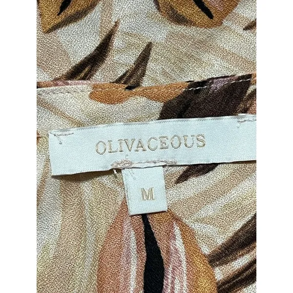 Olivaceous Midi-length Floral Print Tank Dress, Sleeveless, Size Medium‎ - Image 3