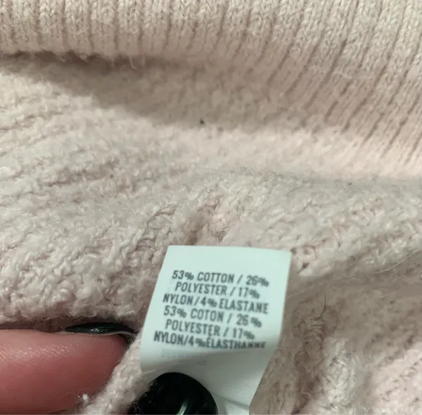 Aerie waffle knit oversized sweater pink Small - Image 4