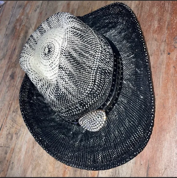 Black Bling Ombré Cowboy Hat - Image 4