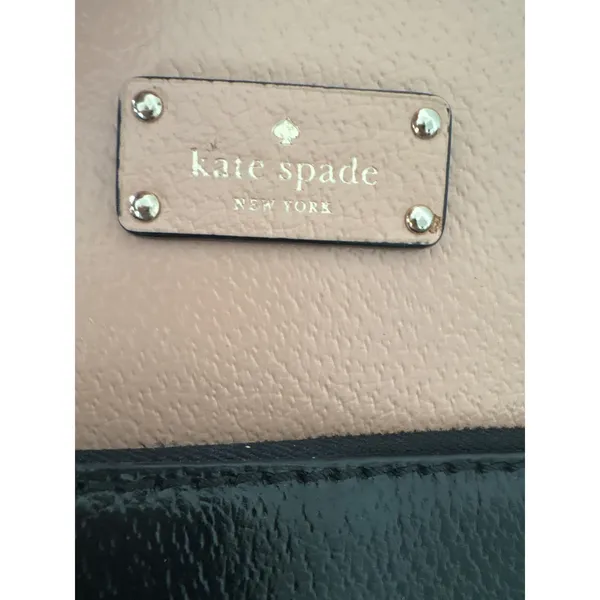 Kate Spade Grove‎ Street Maeve Leather Tote Bag Black Pink Handbag Large - Image 3