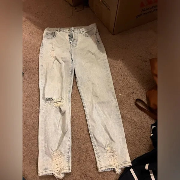 7‎ for all mankind high waist Josephina distressed jeans 27 - Image 2