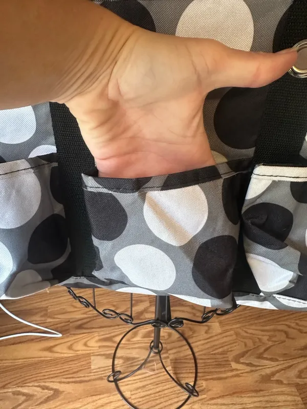 thirty-one Black and White Large Polka Dot Tote - Image 3