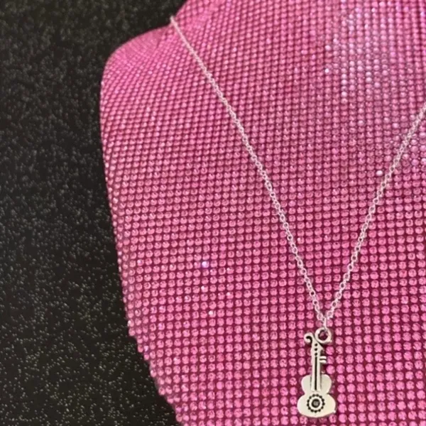 Electric Guitar Necklace Sterling Silver Concert - Image 5